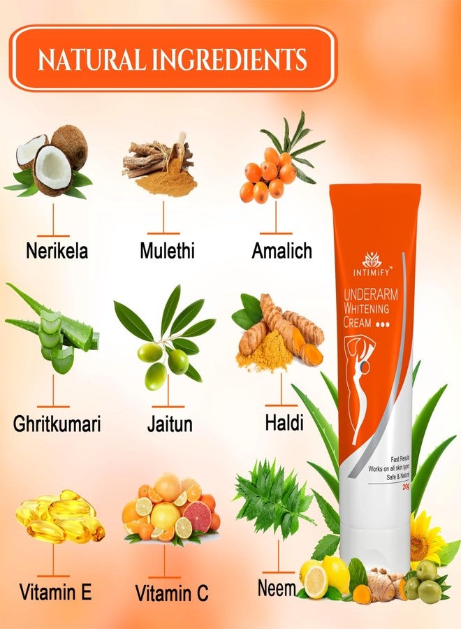 INTIMIFY كريم إزالة التصبغات تحت الإبط من إنتيميفاي للنساء والرجال 20 غرام (عبوة واحدة) - Image 5