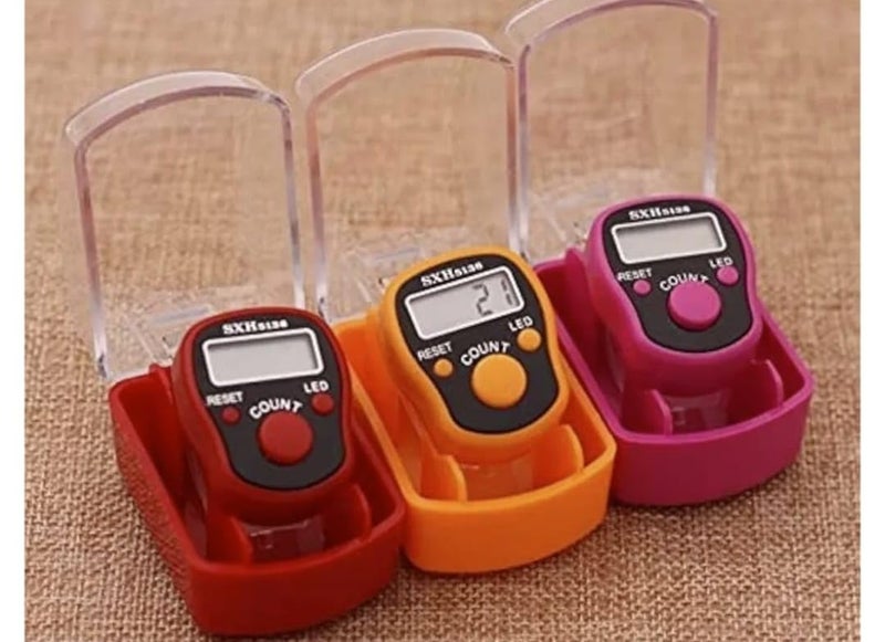 श्रीJee Marketing Number Clicker Tally 5-Digit Counter Finger Ring Electronic Light Digital Counting Plastic Machine for Cricket Umpire and Various Counting Purpose (10, Multicolour) - Image 5
