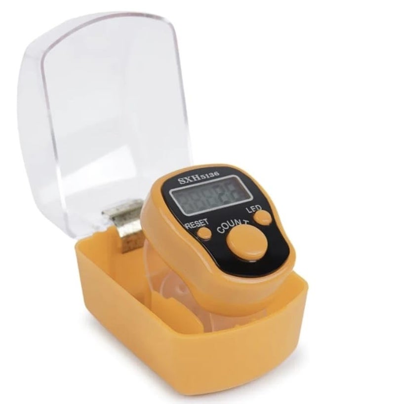 श्रीJee Marketing Number Clicker Tally 5-Digit Counter Finger Ring Electronic Light Digital Counting Plastic Machine for Cricket Umpire and Various Counting Purpose (10, Multicolour) - Image 2