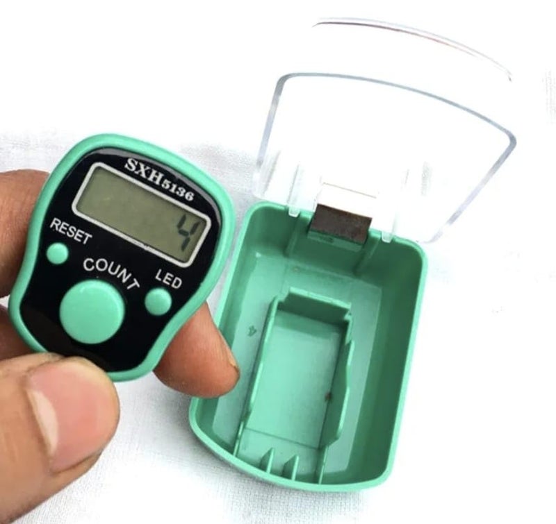 श्रीJee Marketing Number Clicker Tally 5-Digit Counter Finger Ring Electronic Light Digital Counting Plastic Machine for Cricket Umpire and Various Counting Purpose (10, Multicolour) - Image 4