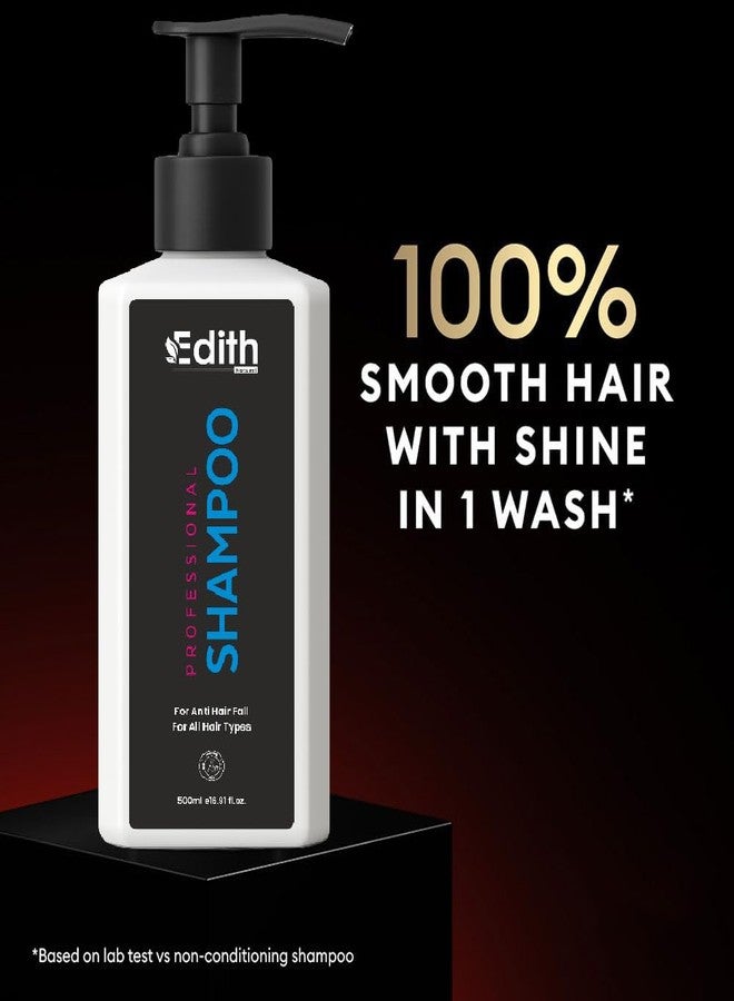EDITH شامبو إديث ناتشورال بروفيشنال، مضاد لتساقط الشعر، لجميع أنواع الشعر، 500 مل - Image 3