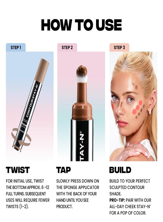 Sacheu Liquid Contour STAY-N Long Wear Cream Contour Makeup - Long Lasting, Blendable, & Lightweight Formula - Vegan & Cruelty-free, Giving Drama - Image 5