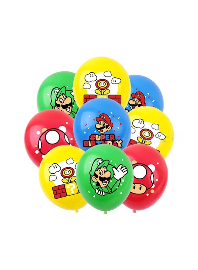 HIHILOOK Mario birthday party supplies, party decoration set , balloons, cake decorations,  Birthday Banner - Image 4