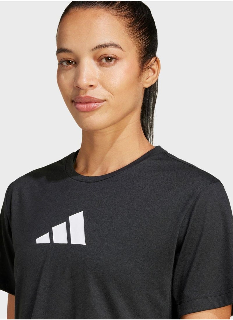 Adidas Essentail Big Performance Logo T-Shirt  - Image 3