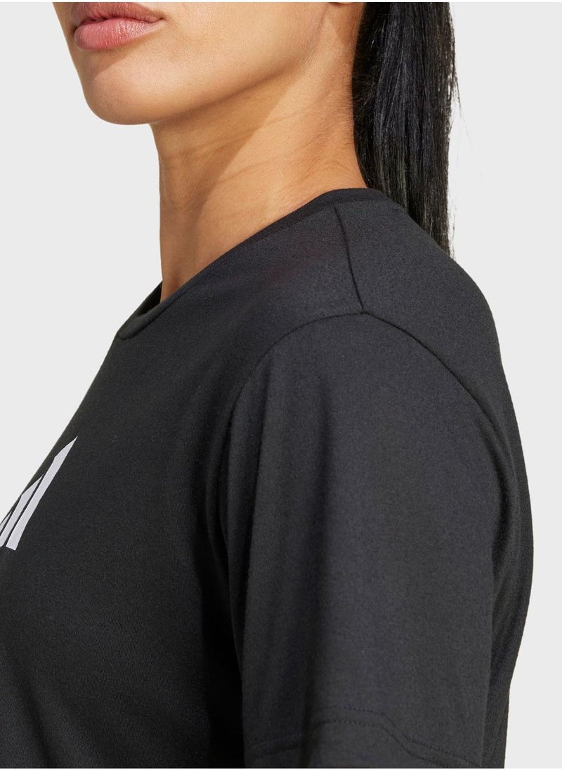 Adidas Essentail Big Performance Logo T-Shirt  - Image 4