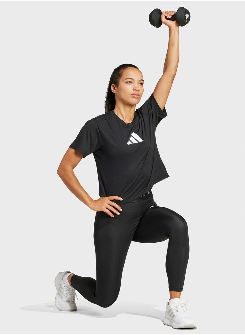 Adidas Essentail Big Performance Logo T-Shirt  - Image 5