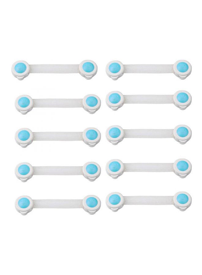 10 Pcs Baby Children Kids Safety Care Plastic Blue-white - Image 1