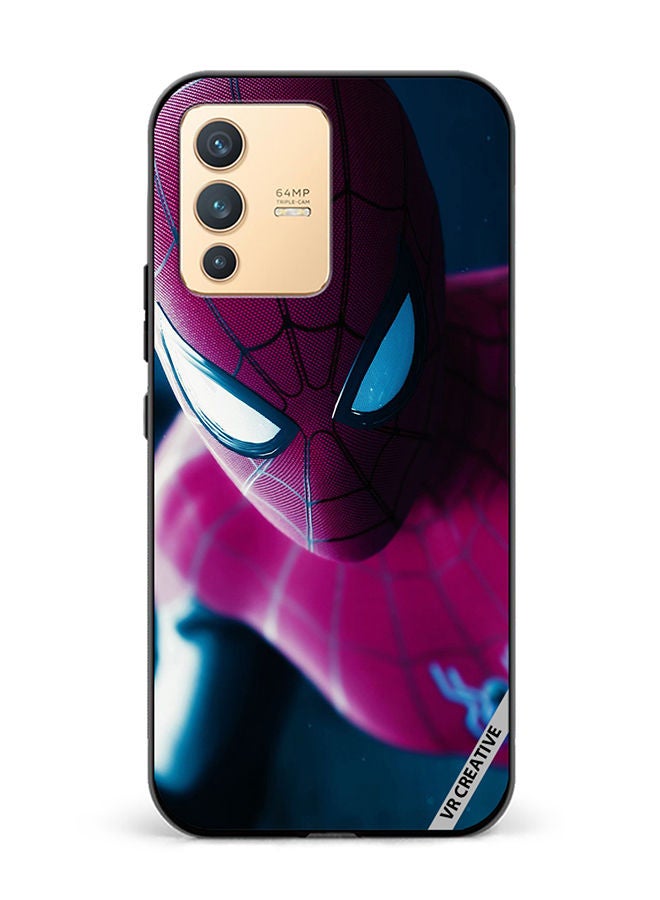 VR CREATIVE Protective Case Cover For Vivo V23 5G Spiderman Design Multicolour - Image 1
