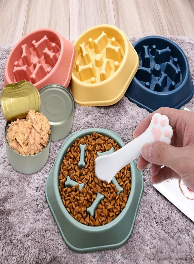 مولين ملعقة طعام للقطط والكلاب من مولين، عبوة من قطعتين، ملعقة طعام سيليكون للقطط للطعام الرطب، ملعقة طعام للقطط مع فتاحة علب، ملاعق للقطط للطعام الرطب، ملعقة قابلة لإعادة الاستخدام للطعام المعلب للقطط والكلاب (أبيض، رمادي) - Image 5