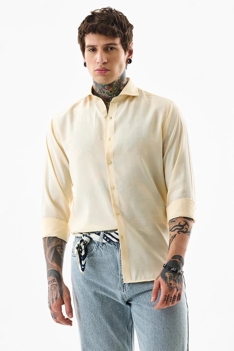 سنيتش قميص سادة بقصة ضيقة