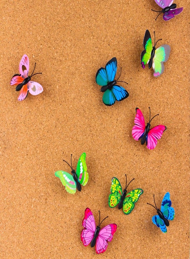 Yalis Decorative Thumb Tacks 12 Pcs Colorful Cute Pushpins for Feature Wall, Whiteboard, Corkboard, Photo Wall (Butterfly) - Image 4