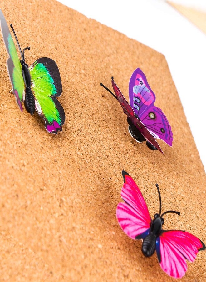 Yalis Decorative Thumb Tacks 12 Pcs Colorful Cute Pushpins for Feature Wall, Whiteboard, Corkboard, Photo Wall (Butterfly) - Image 5