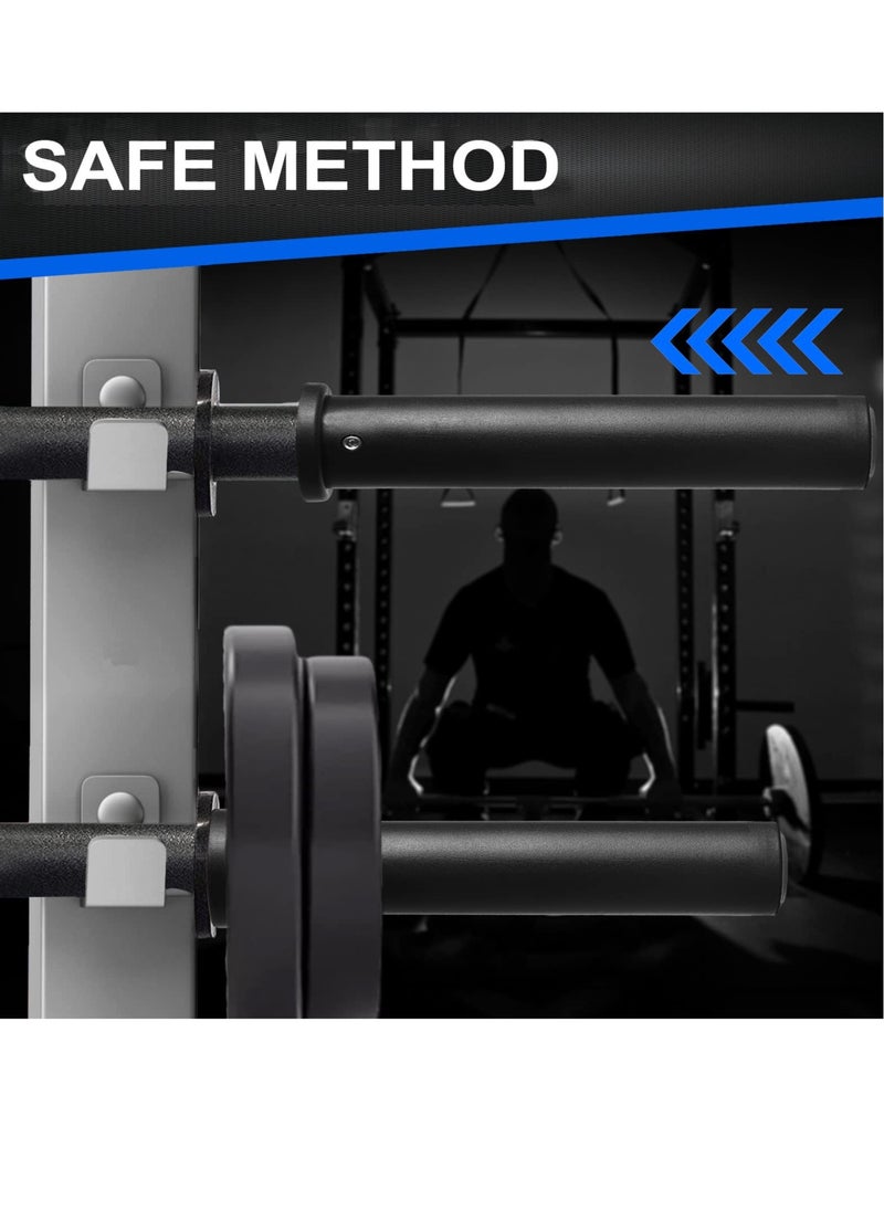 Excefore 2 PCS Olympic Adapter Sleeve, for 1" Standard Barbell Bars, Heavy Duty Nylon and Removable end Cap  - Image 3
