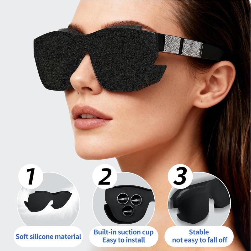 كاست ويف غطاء حجب الضوء لنظارات الواقع المعزز، واقي عدسة سيليكون ناعم لسلسلة RayNeo Air3 Air2 Xreal، ملحق عالمي للنظارات الذكية - Image 5
