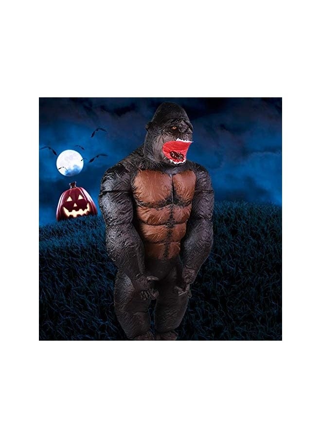 Loquat Inflatable Costume, Gorilla Monkey Full Body Funny Costume Suit for  Party Adult Child Toddler Size, Gorilla Chub Suit Inflatable  Costume with Blower  - Image 3