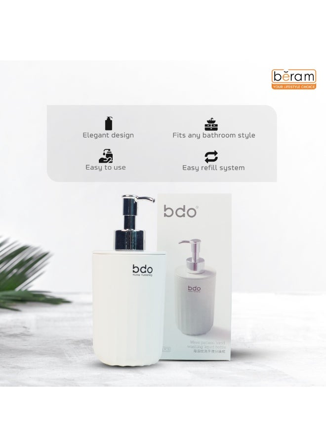 Beram Sea Wave Soap Dispenser, Hand Sanitizer Travel Bottle, Hand and Liquid Soap Pump, Lotion Dispenser, Compact Bathroom or Kitchen Container, Holder for Traveling, Camping, Vacation  - Image 5
