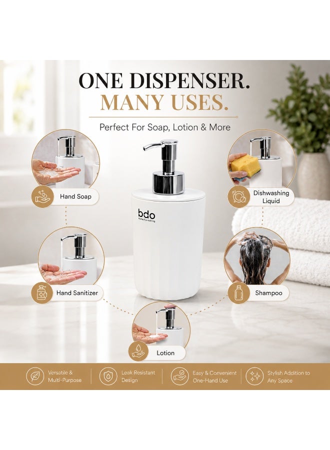 bdo Sea Wave Soap Dispenser, Hand Sanitizer Travel Bottle, Hand and Liquid Soap Pump, Lotion Dispenser, Compact Bathroom or Kitchen Container, Holder for Traveling, Camping, Vacation - Image 5