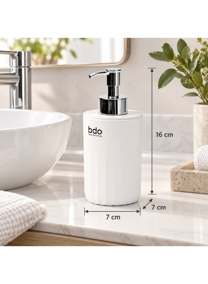 bdo Sea Wave Soap Dispenser, Refillable Liquid Hand Soap & Lotion Pump Bottle for Bathroom, Kitchen, Travel, Camping & Vacation, compact design - Image 2