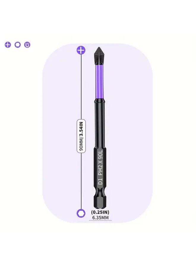 15pcs 90mm Anti Slip Tip Strong Magnetic D1 High Hardness Electric Screwdriver Bits - Image 4