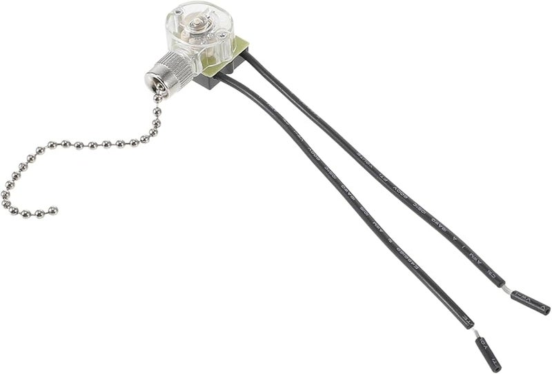 VILLCASE 2 قطعة سلسلة سحب مروحة سقف بديلة مفتاح متين سهل التركيب - Image 2