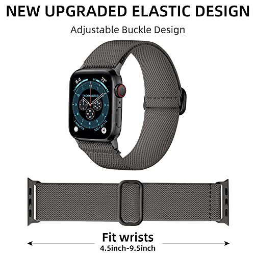DaQin 3 Pack Stretchy Solo Loop Compatible with Apple Watch Bands for Men 49mm 46mm 45mm 44mm 42mm, Soft Nylon Braided Elastic Strap for iWatch Band Series 11 10 9 8 7 6 5 4 3 SE Ultra 3 Ultra 2 Ultra - Image 2