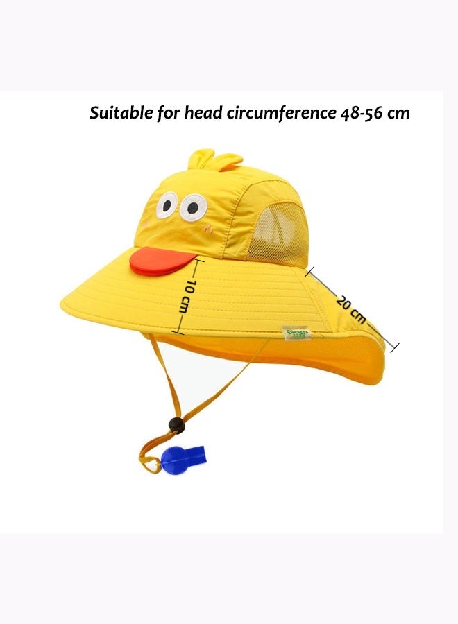 آيسيورا قبعات واقية من الشمس للأطفال قبعات واقية من الشمس للأطفال قبعات واقية من الأشعة فوق البنفسجية قبعات دلو للأطفال قبعة شمس صيفية خفيفة نمط كرتوني للجنسين - Image 2