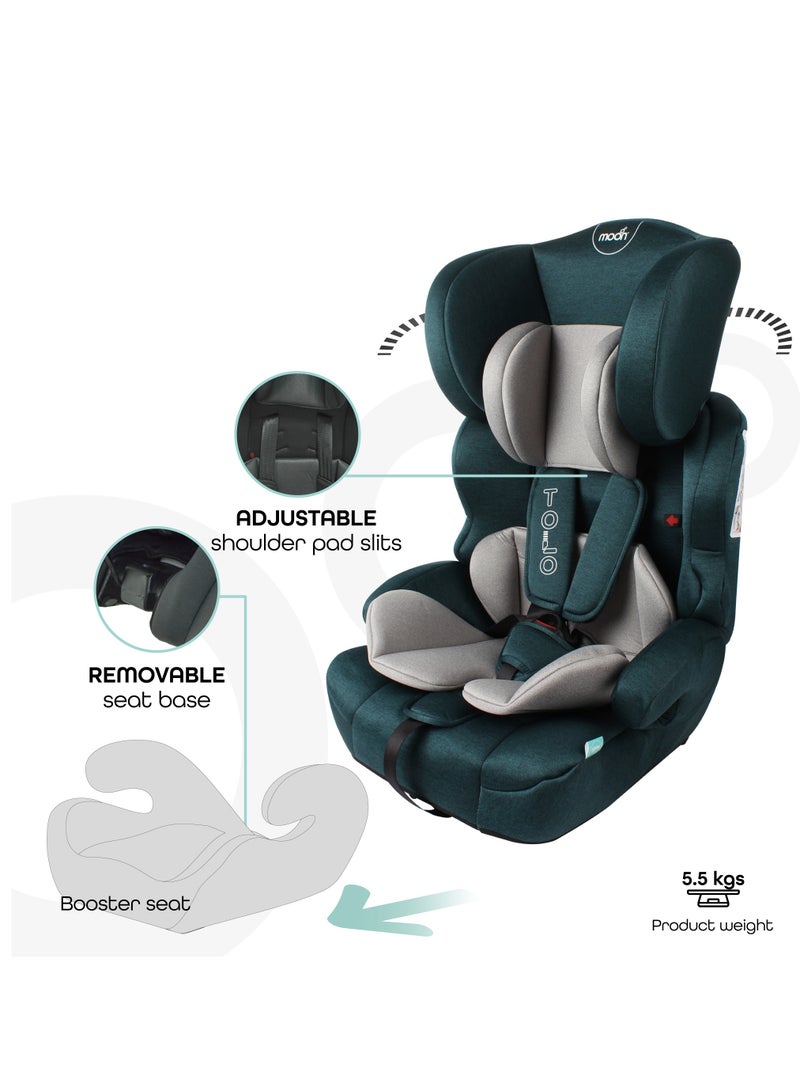 Moon Tolo Group 9M to 11 Years Kids Car Seat, Green - Image 3