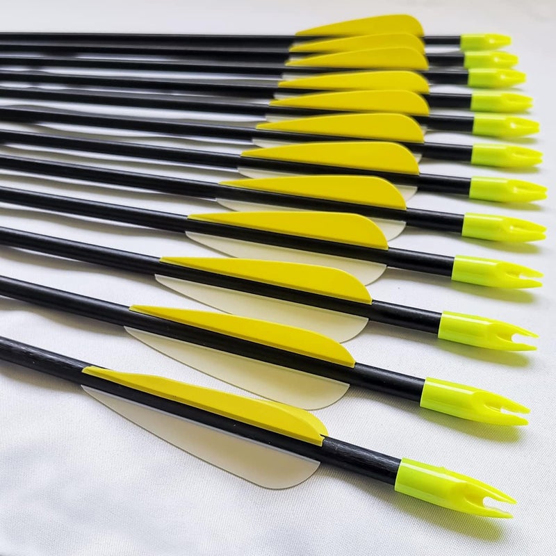PANDARUS Archery 28" Fiberglass Archery Target Practice Arrows, for Children, Woman or Beginner, for Recuve Bow(Pack of 12) - Image 4