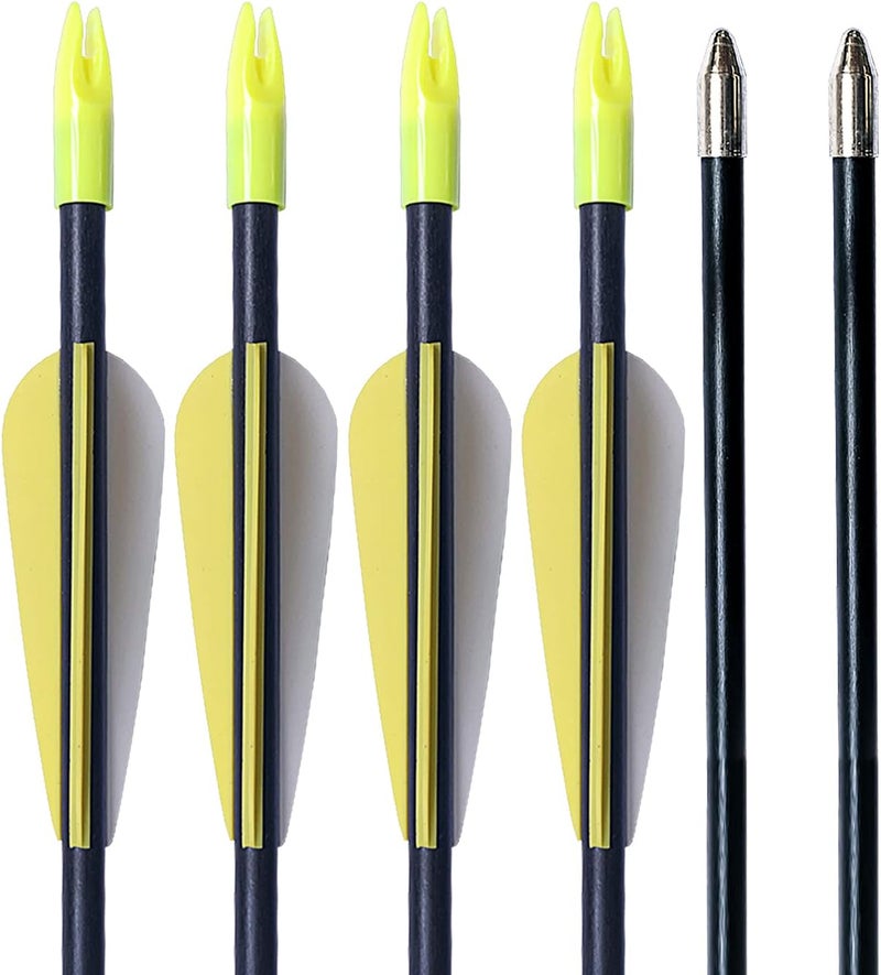 PANDARUS Archery 28" Fiberglass Archery Target Practice Arrows, for Children, Woman or Beginner, for Recuve Bow(Pack of 12) - Image 3