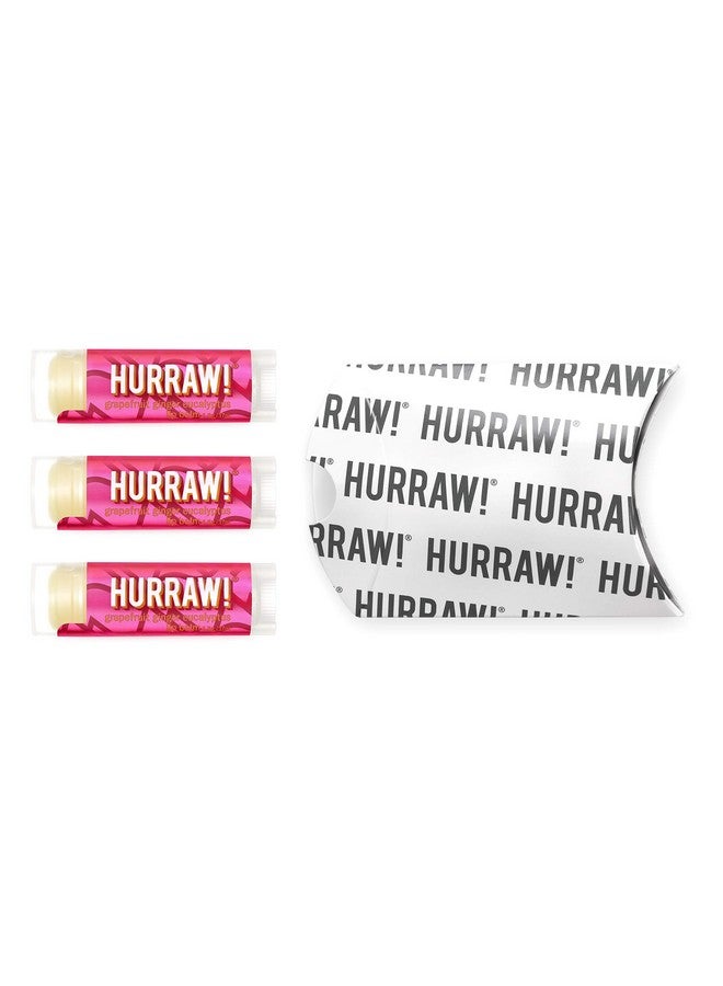 Hurraw! Grapefruit Ginger Eucalyptus (Kapha) Lip Balm 3 Pack: Organic Certified Vegan Cruelty And Gluten Free. Nongmo 100% Natural Ingredients. Bee Shea Soy And Palm Free. Made In Usa - Image 2