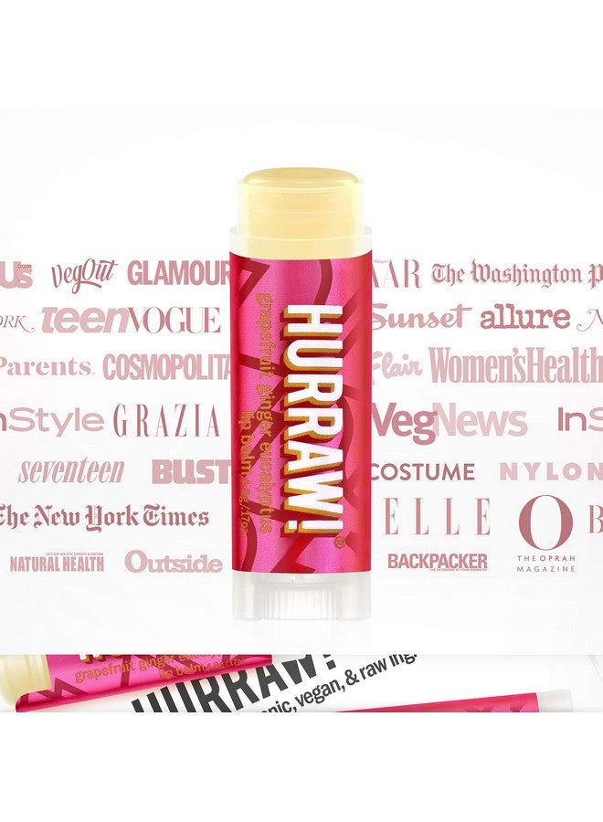 Hurraw! Grapefruit Ginger Eucalyptus (Kapha) Lip Balm 3 Pack: Organic Certified Vegan Cruelty And Gluten Free. Nongmo 100% Natural Ingredients. Bee Shea Soy And Palm Free. Made In Usa - Image 4