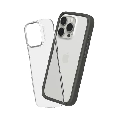RhinoShield Modular Case Compatible with [iPhone 16 Pro Max] | Mod NX - Customizable Shock Absorbent Heavy Duty Protective Cover 3.5M / 11ft Drop Protection - Graphite - Image 1