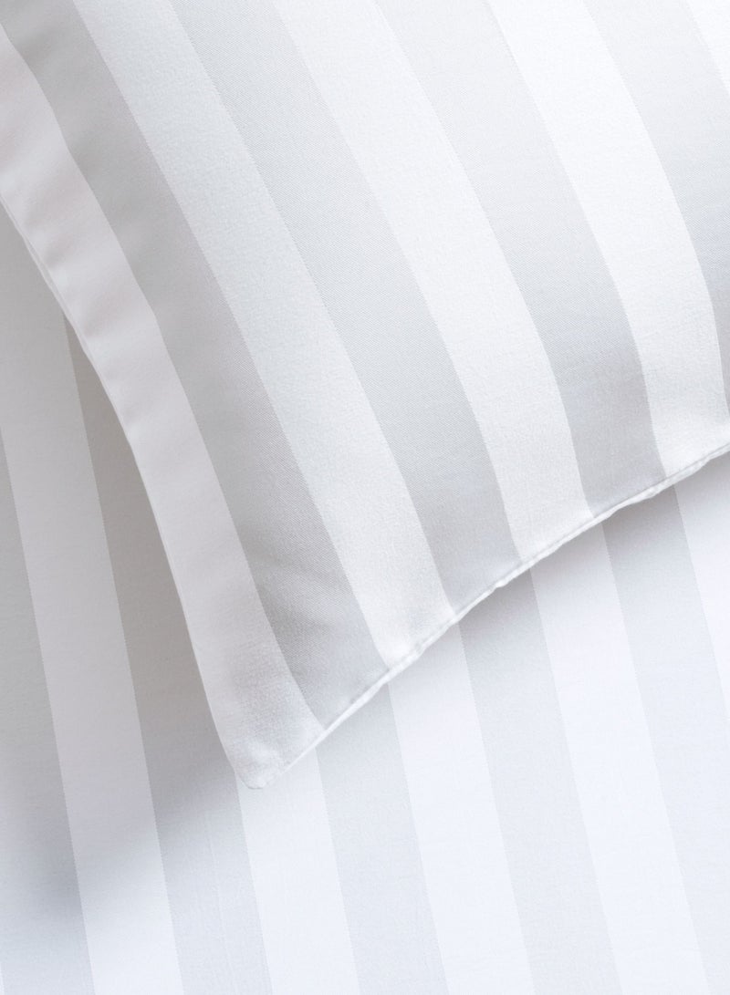 Master Home Textile King Microfiber Sheet Set, King Size 3 Pieces, Hotel Stripes design - Image 5