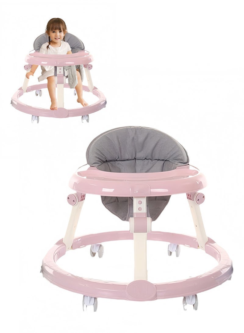 ما بيبي مشاية أطفال قابلة للطي ومضادة على شكل حرف O ، مشاية تعلم للأطفال الصغار خفيفة الوزن مع الموسيقى والضوء - Image 1