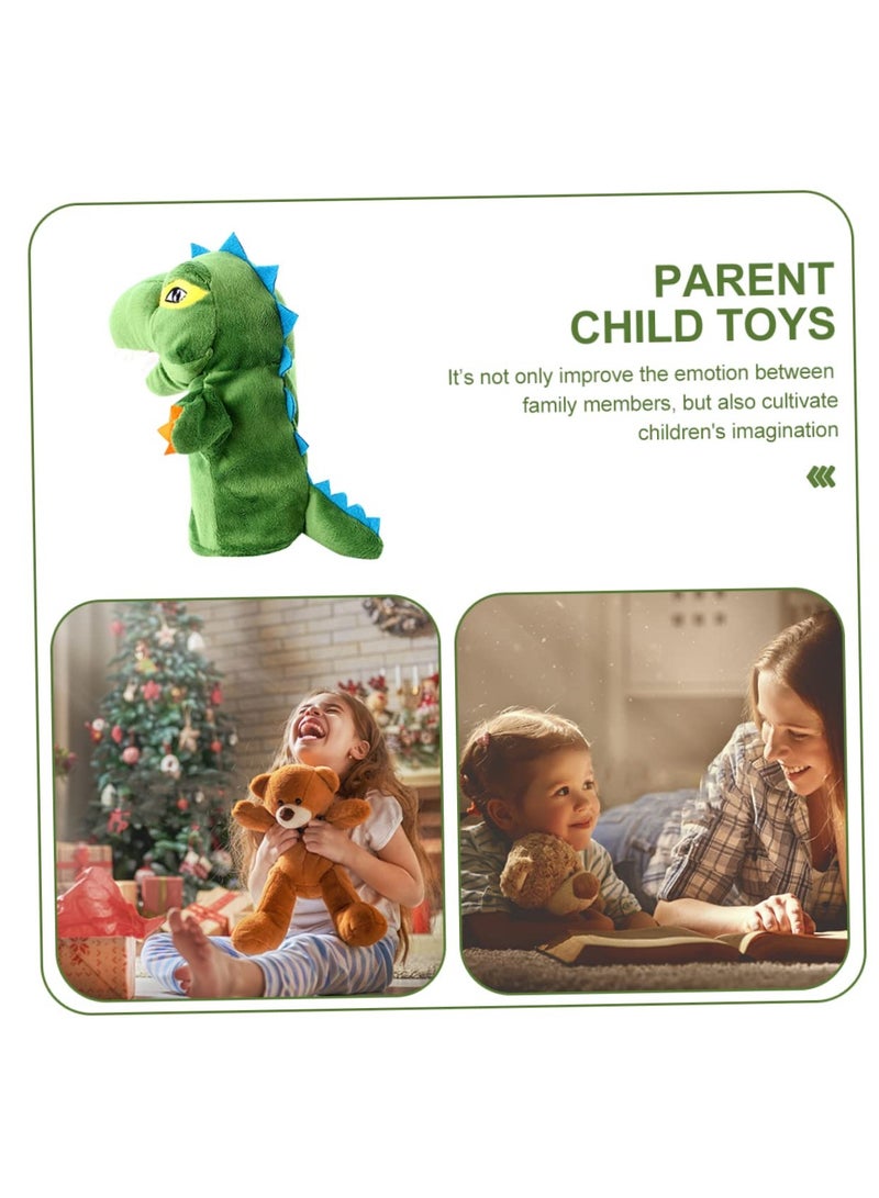 إكسفور دمية حيوان ديناصور جميل دمية اليد لعبة دمية اليد القطيفة لعبة دمية اليد للأطفال لعبة دمية اليد القطيفة قصة دمية اليد لعبة دمية اليد الوالدين والطفل لعبة قطيفة دمى اليد - Image 3