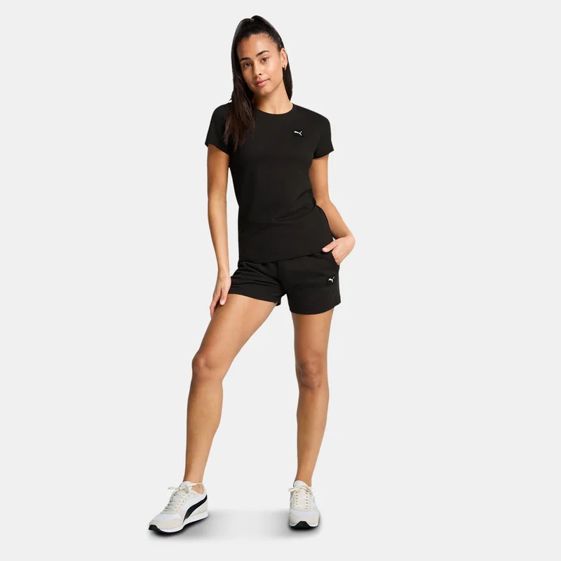 PUMA Black Women's Essentials Elevated T-Shirt for Women | Best Price UAE