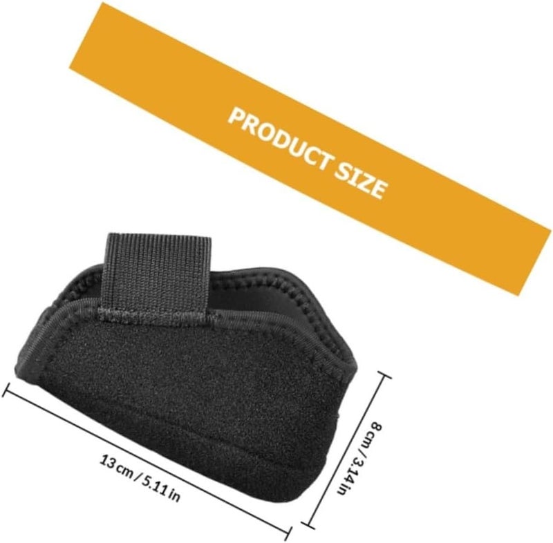 Protective Heel Cushion Pads Non-Slip Heel Sleeves with Hook and Loop Covers for Feet Care Black Size L 41-45 2 Pieces for Outdoor and Daily Shoe Comfort - Image 2