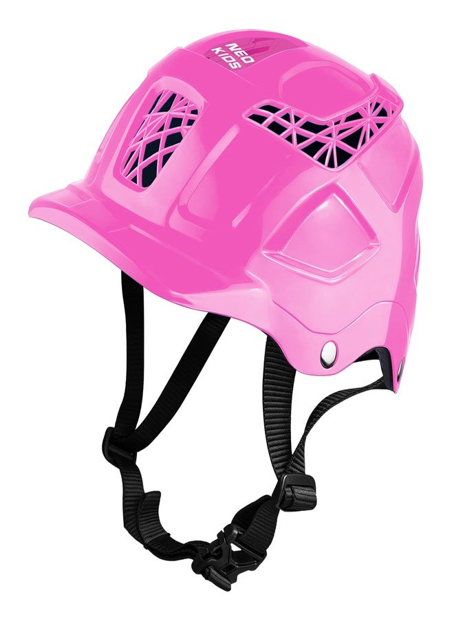 Jaspo Neo Kids Cycling Adjustable Multisport Helmet for Skateboarding & Skating Suitable for Kids, Boys and Girls Up to 14 Years- Made in India (Pink) - Image 1