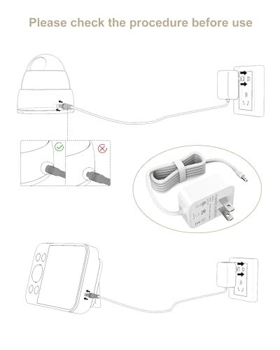 VHBW 6V Power Cord Compatible with Vtech Baby Monitor DM221 DM221-2 DM223 DM251 (Parent & Baby Units) DM111 DM112 DM222 DM271 (Parent Unit ONLY) Safe & Sound Audio Monitor - Image 4