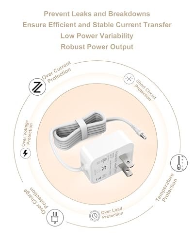 VHBW 6V Power Cord Compatible with Vtech Baby Monitor DM221 DM221-2 DM223 DM251 (Parent & Baby Units) DM111 DM112 DM222 DM271 (Parent Unit ONLY) Safe & Sound Audio Monitor - Image 5