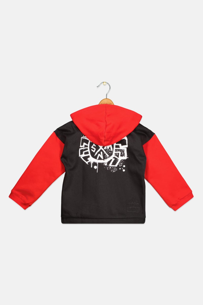Adidas Adidas x Marvel Kids Boy Outdoor Spider Punk Hoodie, Multicolor  - Image 2