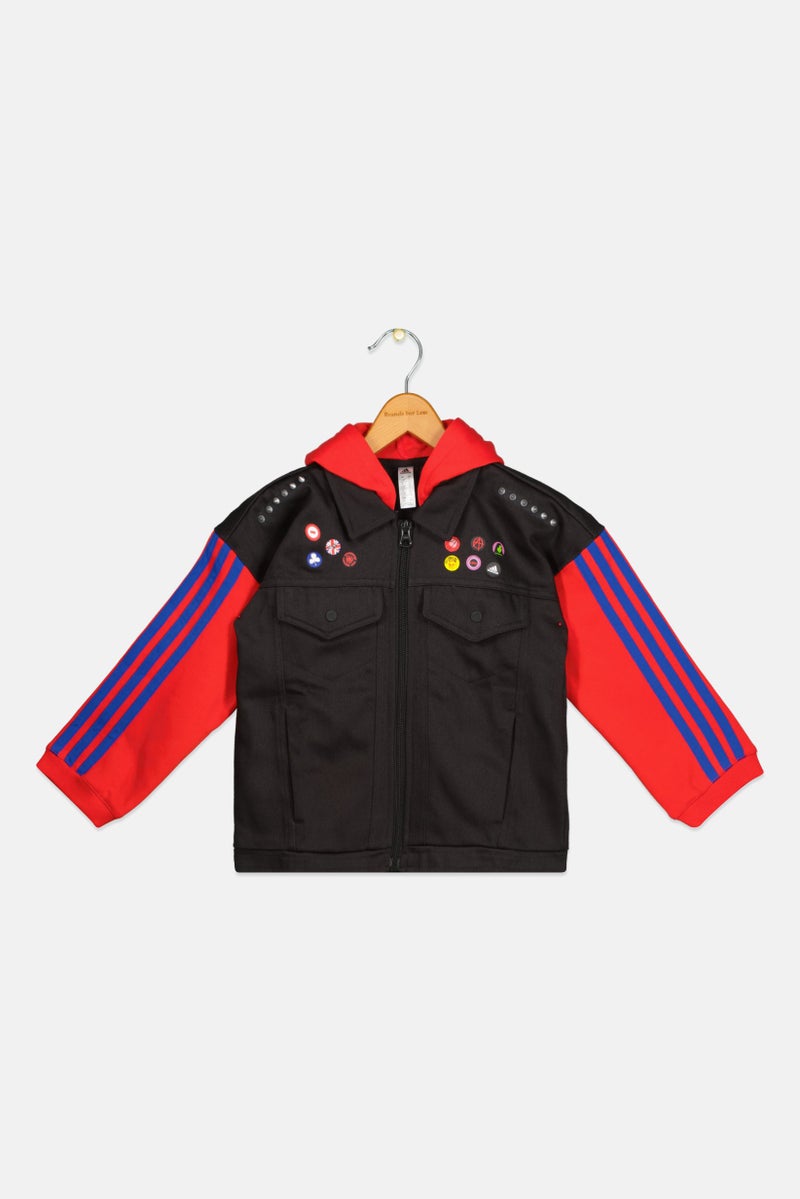 Adidas Adidas x Marvel Kids Boy Outdoor Spider Punk Hoodie, Multicolor  - Image 1