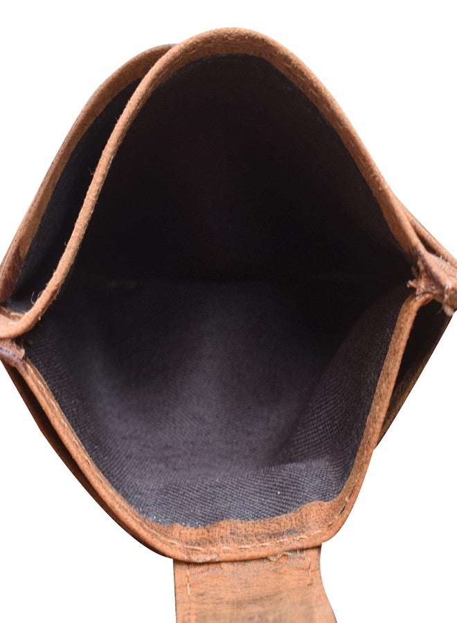 ABYS حافظة بطاقات ائتمان للجنسين من الجلد الطبيعي من ABYS || حافظة بطاقات خصم || مشبك نقود || حامل بطاقات || حامل بطاقات ائتمان || حامل بطاقات أعمال مع جيب للنقود (لون بني فاتح) - Image 5