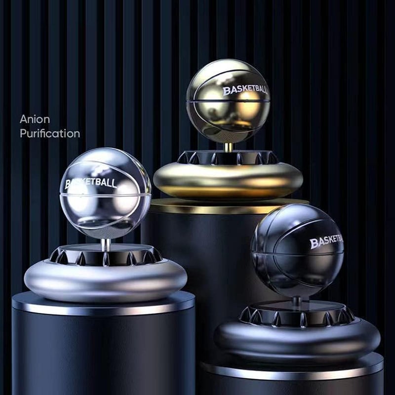 cheekyglo Solar Car Aromatherapy Decoration Car Air Freshener Diffuser Automatic Rotating Basketball Aromatherapy Decoration Mini Creative Car Aroma Diffuser Car Interior Freshener - Image 2
