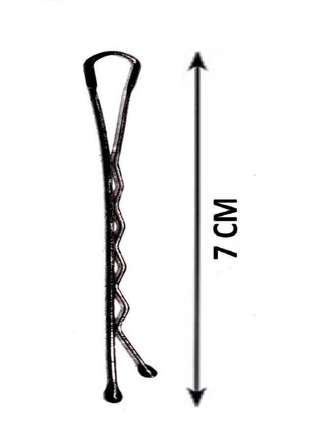 فوكس مجموعة دبابيس شعر FOK مكونة من 60 قطعة، منها 30 دبوس شعر بوب منحني (7 سم)، و30 دبوس شعر بوب منحني (5 سم) للفتيات والسيدات - أسود - Image 4