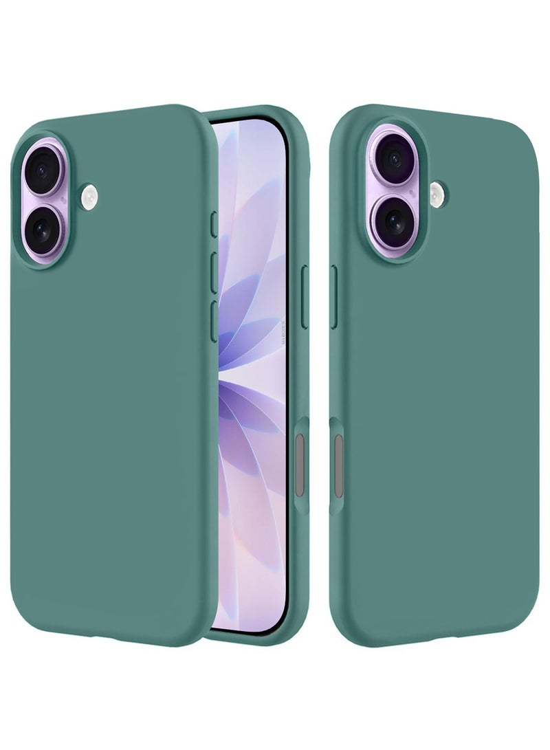 CATANES 2 Packs Silicone Protective Phone Case for iPhone 17 - Soft Anti-Scratch Microfiber Lining Ultra Slim Drop Protection Phone Cover with Privacy Screen Protector - Cactus Green - Image 2