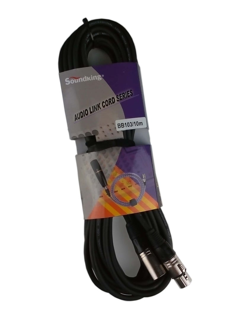 Soundking BB103-10M MALE XLR to FEMALE XLR MICROPHONE CABLE - Image 1