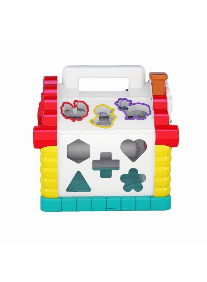 Hola Activity House Shape Sorter for Toddlers, Educational Toy w/ Animal Sounds, Music, Shape Sorter, Spinning Beads, Lights & Sounds, Fine Motor Skills, Cognitive Development & Imagination 18M+ - Image 5
