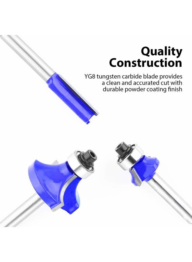 KOWOOD Router Bits Sets of 24A Pieces 1/4 Inch Shank Router Bit Set T Shape - for Commercial Users and Beginners… - Image 3