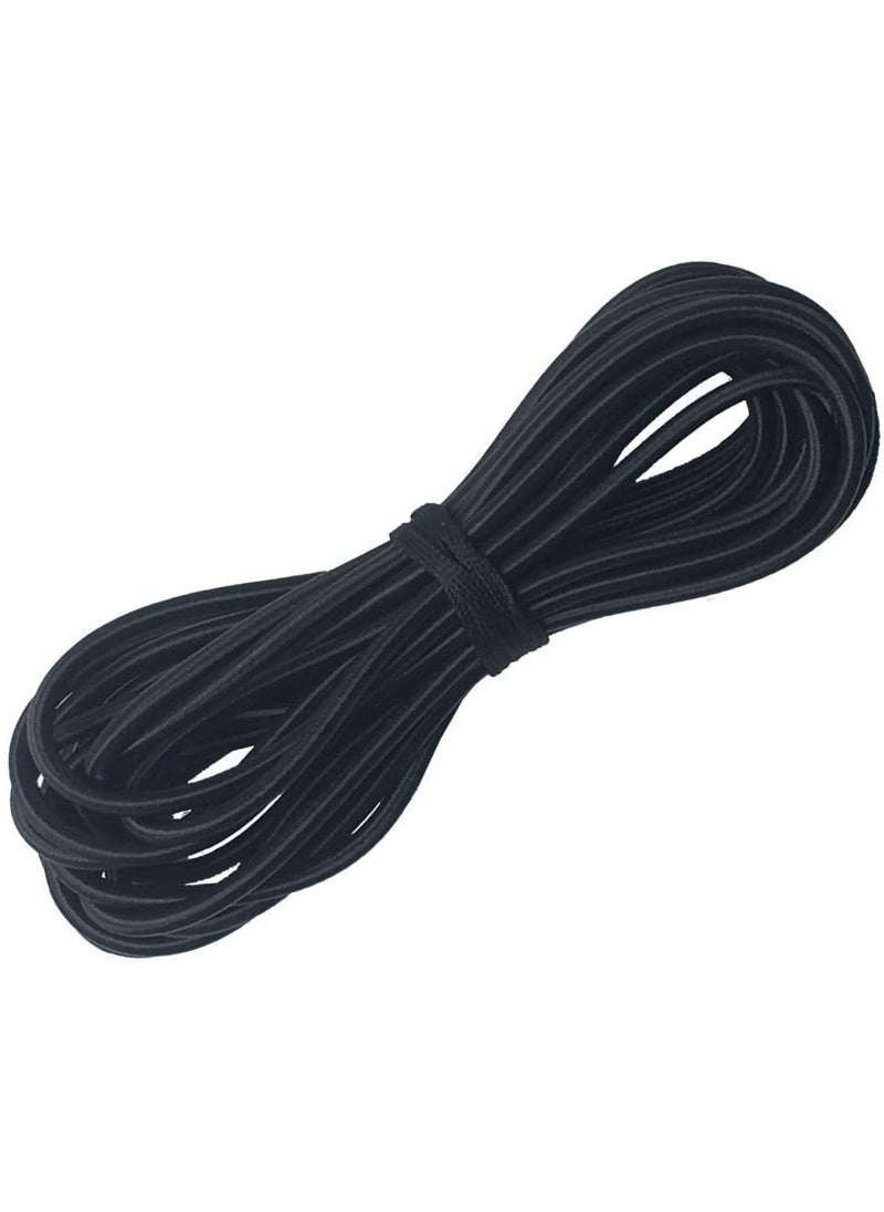 Huouo Huouo 14 Bungee Shock Cords 100 Feet Marine Grade Kayak Heavy Stretch String Rope  Tie Down Trailer Straps for DIY Projects Black 